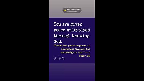 Be still