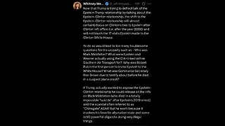 Whitney Webb ~ Trump's deflection to Clinton | Epstein