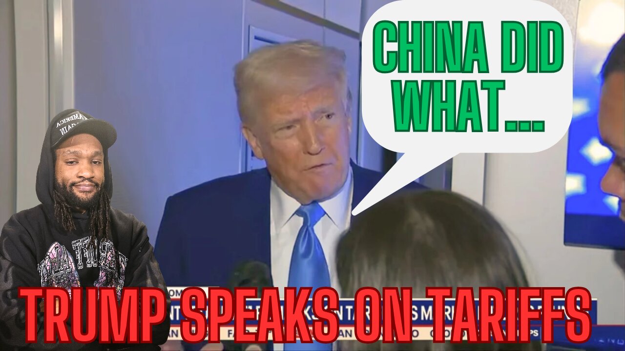 TRUMP TAKES QUESTIONS ON AIR FORCE 1 PLUS MORE