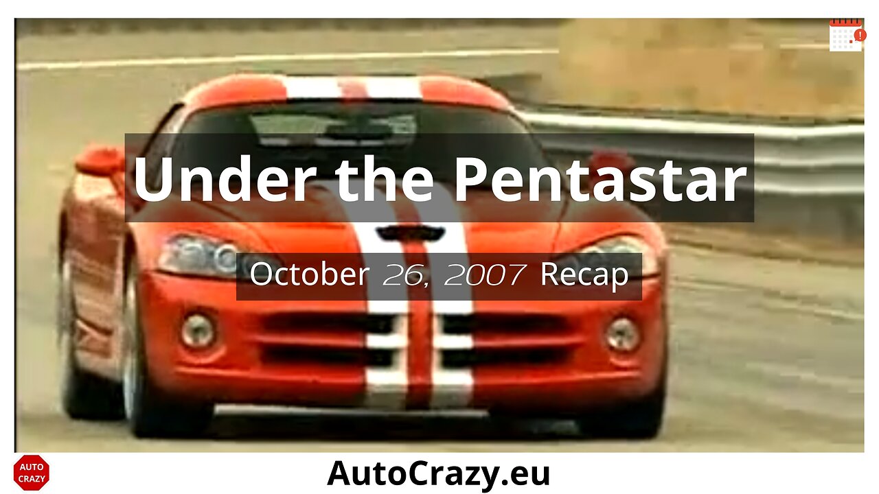 Chrysler Weekly Recap | Viper Launch, SEMA Cars & Tokyo Highlights (2007)