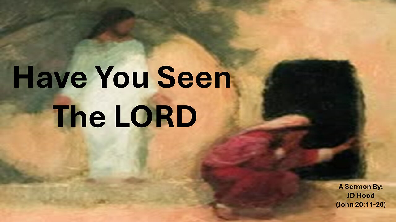 Have You Seen The Lord - John Hood