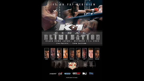 K-1 World GP 2003 Final Elimination - Oct 11 2003 - Osaka Dome