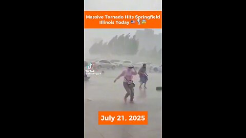 Massive Tornado Hits Springfield Illinois on July 21,2025