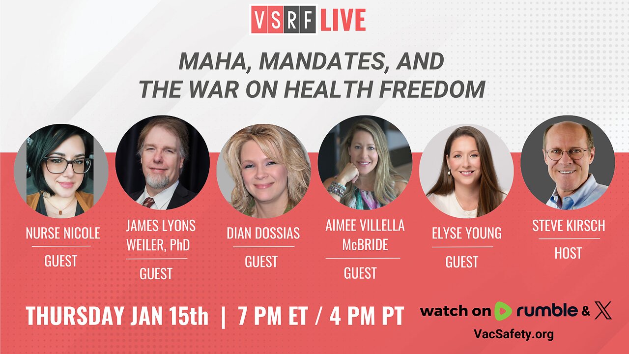VSRF Live #210: MAHA, Mandates, and the War on Health Freedom