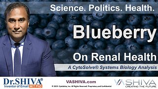 Dr.SHIVA® LIVE: Blueberry on Renal Health @CytoSolve® Systems Analysis