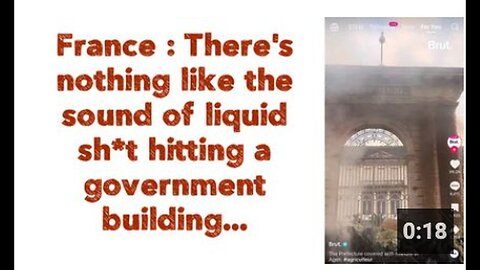 "Unique Audio Experience: Liquid Substance Striking a Government Structure"