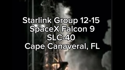 Redemption: Booster B1095 Launches Starlink after Inaugural Scrub Starlink 12-15 Cape Canaveral, FL