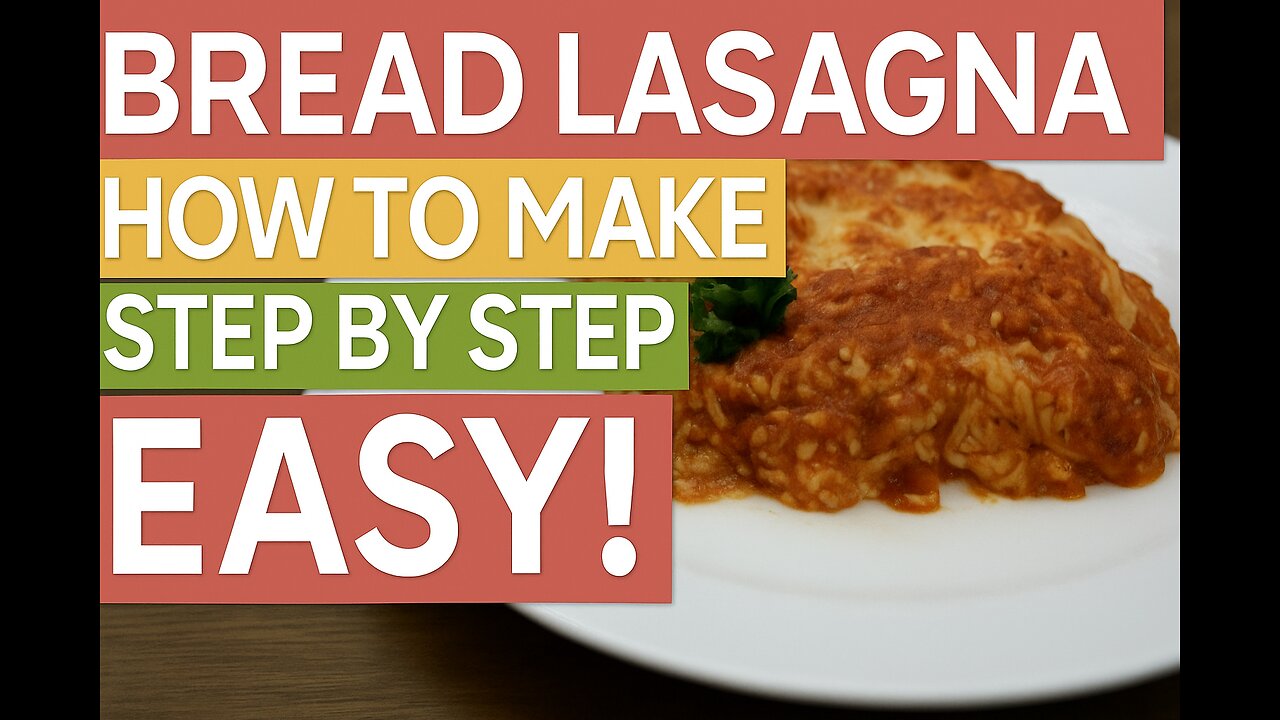 [STEP BY STEP] How to make Bread Lasagna easy #shorts🍞🍝⏱️