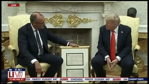 FULL: Trump takes questions from Oval office alongside German Chancellor