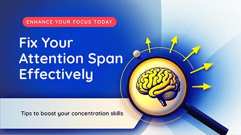 How to Improve Concentration & Fix Attention Span 📚 | Stay Focused Longer!