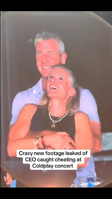 Crazy new footage leaked of CEO caught cheating at Coldplay concert