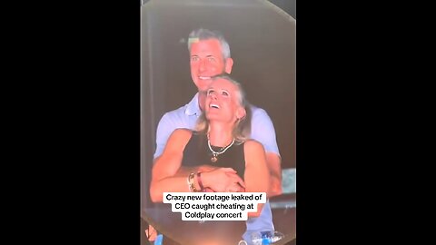 Crazy new footage leaked of CEO caught cheating at Coldplay concert