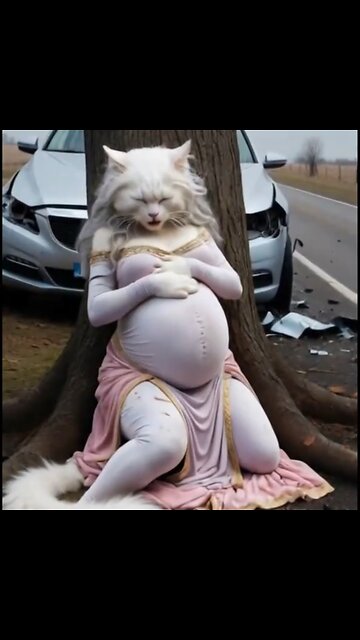 "A mother’s love and pain… Will this cat save her babies? 💔🐱 #EmotionalStory #MotherLove"