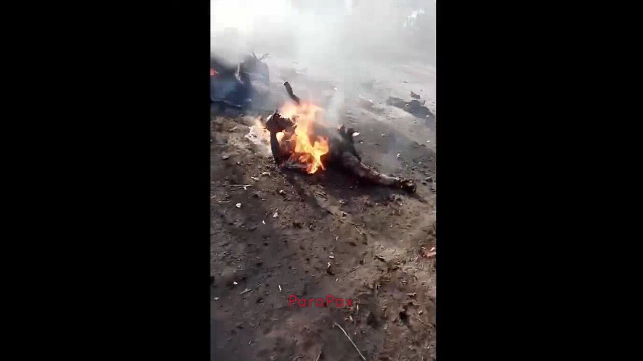 Russian Fascist Finds Burning Comrade’s Twisted Corpse by Chinese Junk