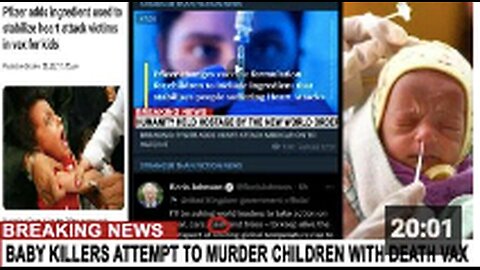 "Global Broadcast of Mass Child Genocide by Child Killers"