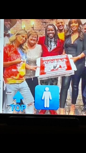 Look it’s a boy, Liz Kroken, and her red shoe friends with Pizza
