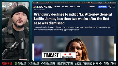 Grand Jury DECLINES To Re-Indict Letitia James, Trump LOSES But WILL Try Again | Tim Pool