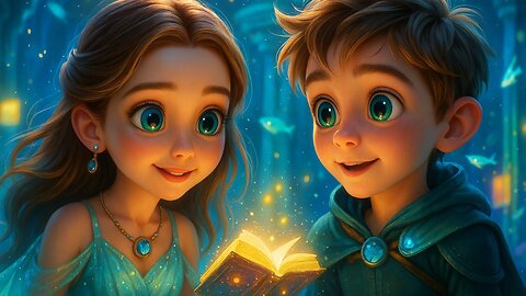 A BIBLIOTECA SUBMARINA DAS LUZES FLUTUANTES | UMA AVENTURA MÁGICA NO FUNDO DO MAR