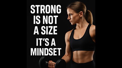 Strong Is Not a Size — It's a Mindset 💪