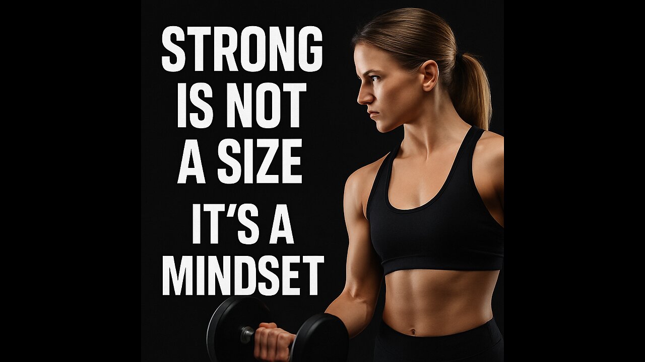Strong Is Not a Size — It's a Mindset 💪