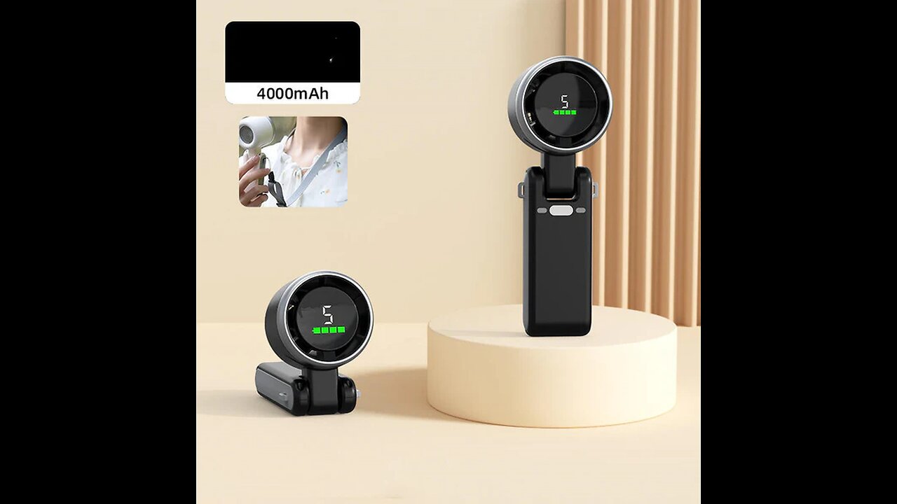 4000mAh Turbocharged Handheld Mini Fan