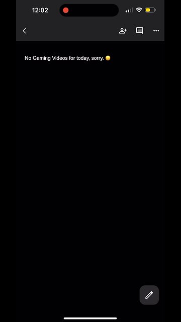 No gaming video for today