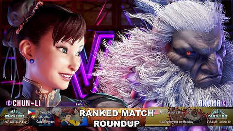 Kuya Kalbo SF6 Ranked Match Roundup. Chun Li Master Rank [Hori Fight Stick]