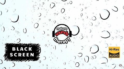 Black Screen Relaxing Rain Sounds for Deep Sleep & Stress Relief