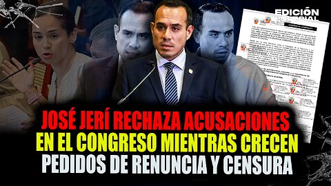 #EnVivo José Jerí se presentó ante el congreso en medio de pedidos de renuncia y censura