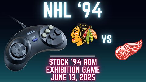 NHL '94: Blackhawks (Sheehy) at Red Wings (Len the Lengend) {Genesis} - Exhibition 144