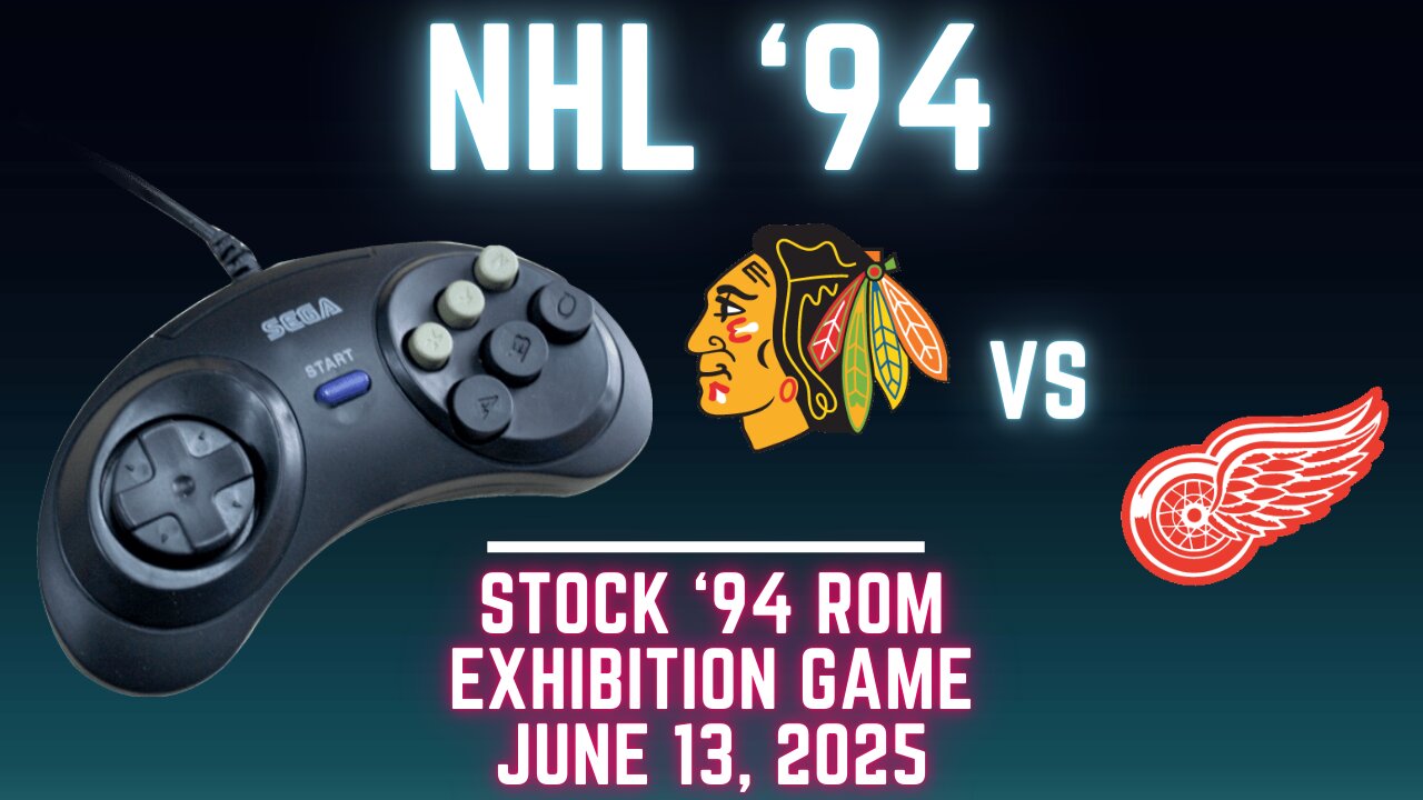 NHL 94: Blackhawks (Sheehy) at Red Wings (Len the Lengend) {Genesis} - Exhibition 144