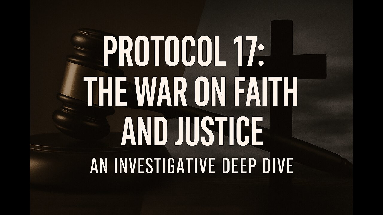 Protocol 17: The War on Faith and Justice – An Investigative Deep Dive