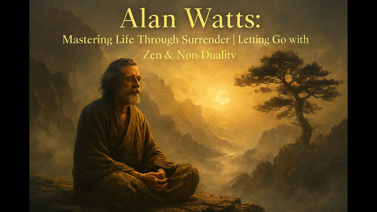 Alan Watts: Mastering Life Through Surrender | Letting Go with Zen & Non-Duality