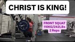FRONT SQUAT DOUBLE 110kg/242LBs