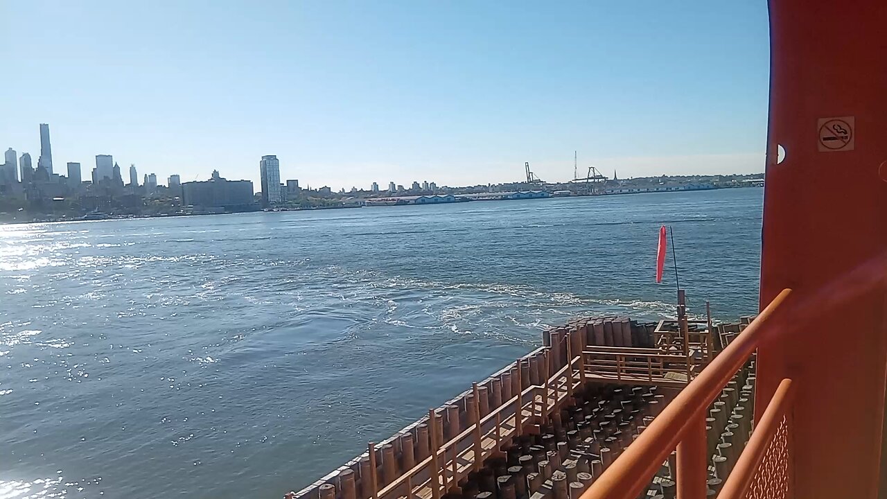Whitehall Port views of Manhattan Harbor, Brooklyn, Governor's Island