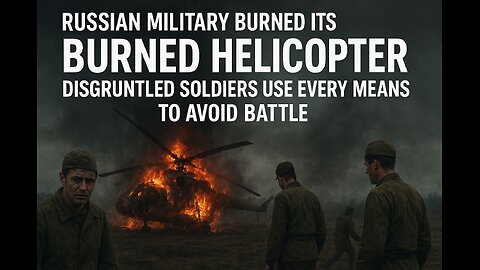 Russian military burned its helicopter_ Disgruntled soldiers use every means to avoid battle