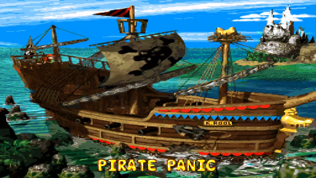 DONKEY KONG COUNTRY 2™ : DIDDY'S KONG QUEST™ / ACT 1. GANGPLANK GALLEON / A1#1. PIRATE PANIC! DK