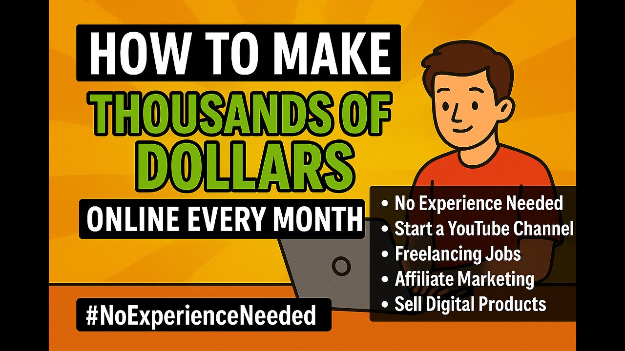 How to Make Thousands of Dollars Online Every Month