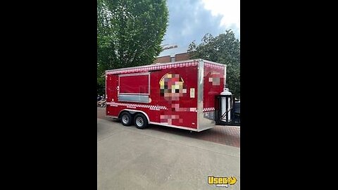 Fully Loaded! 2023 8.5' x 16' V-Nose Kitchen Food Concession Trailer for Sale in Alabama!