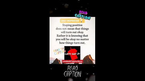 🗣We Need To Stay Positive, No Matter What Happens‼️👍#MorningQuote #Quote #SoberLife #motivation