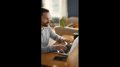 His Parrot Is His Worst Coworker #parrot #petcomedy #pets