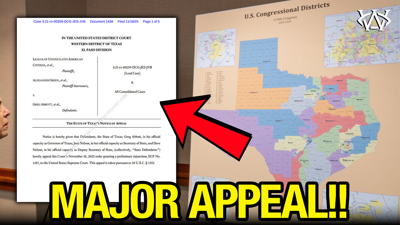 Texas APPEALING Rigged 2026 Election Map Decision!!