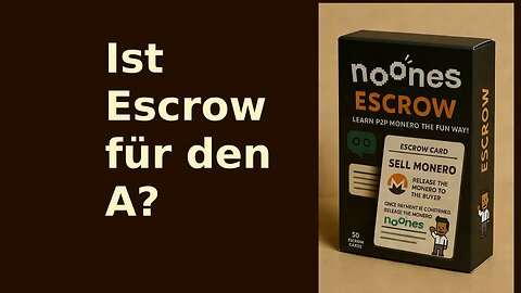 🗣 Escrow & TOR.... für BTC und XMR überflüssig?