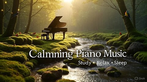Calming Piano Music with Beautiful Bird Sounds & Nature Visuals | Study, Relaxation & Sleep
