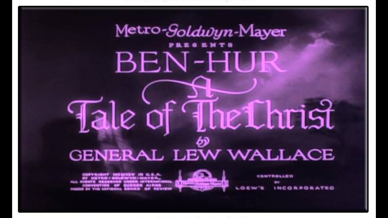 Ben-Hur A Tale Of The Christ (Silent Film) 1925