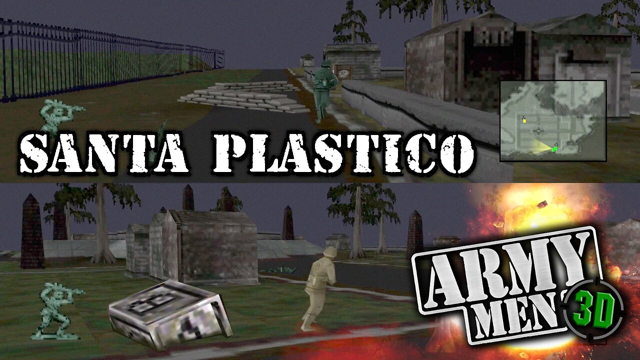 Army Men 3D - Multiplayer "Capture the Flag" PVP - Map: Santa Plastico