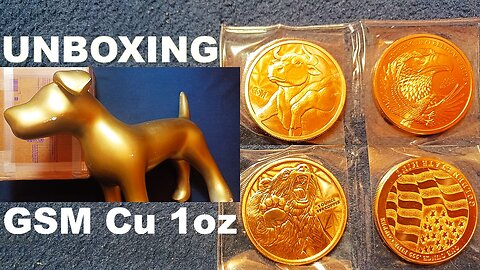 UNBOXING Golden State Mint 1 oz Copper Rounds, Bull & Bear, GSM Eagle, 39 mm Air-Tite Capsules
