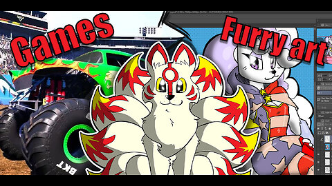 Monster truck furry art n stuff!