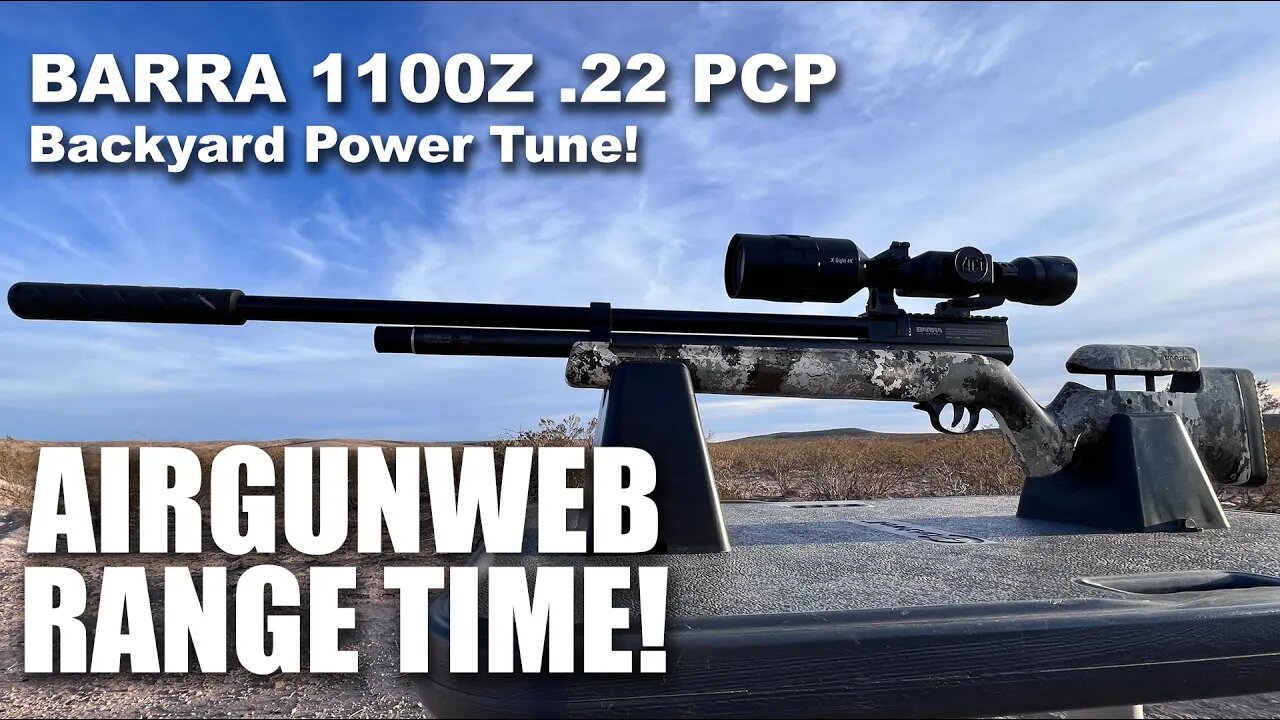 BARRA 1100Z .22 PCP - Tuned for the backyard - Super Quiet, Better Accuracy, Better Shot Count