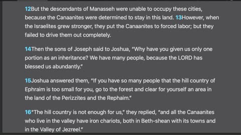 Joshua 16-17